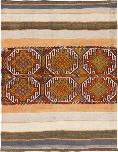 Vintage Malatya Kilimi - 141 cm x 181 cm