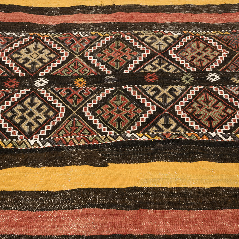 Vintage Malatya Kilim Rug - 4' 3" x 4' 2" (51" x 50") - K0084227