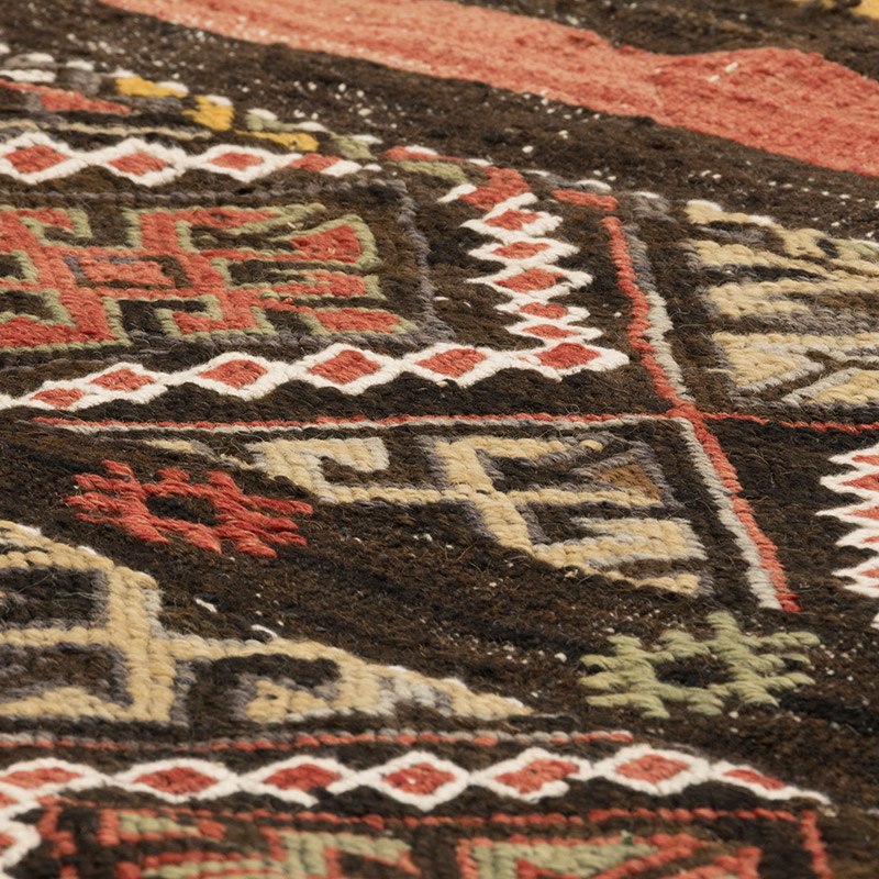 Vintage Malatya Kilim Rug - 4' 3" x 4' 2" (51" x 50") - K0084227