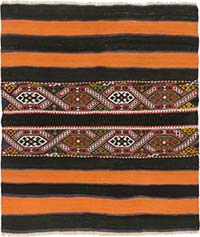 Vintage Malatya Kilimi - 124 cm x 144 cm