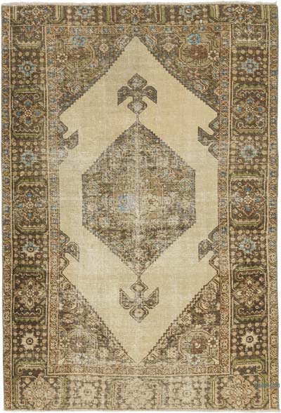 Alfombra Vintage Turca Anudada a Mano - 119 cm x 175 cm
