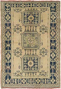 Vintage Turkish Hand-Knotted Rug - 5' 1" x 6' 10" (61" x 82")
