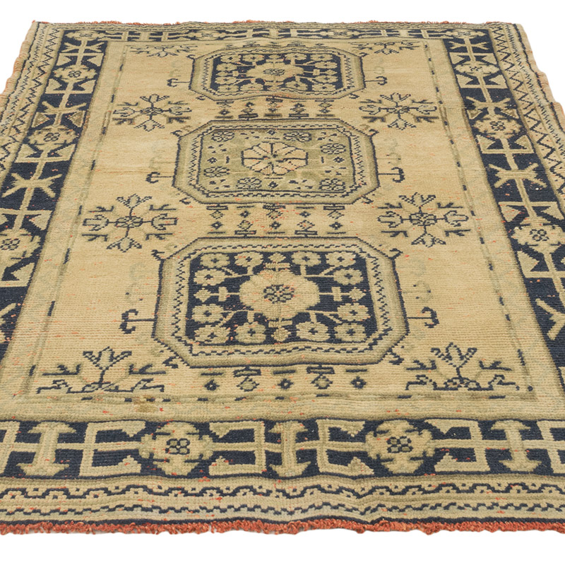 Alfombra Vintage Turca Anudada a Mano - 154 cm x 209 cm - K0084230