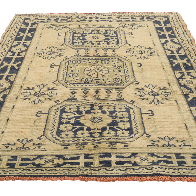 Alfombra Vintage Turca Anudada a Mano - 154 cm x 209 cm - K0084230