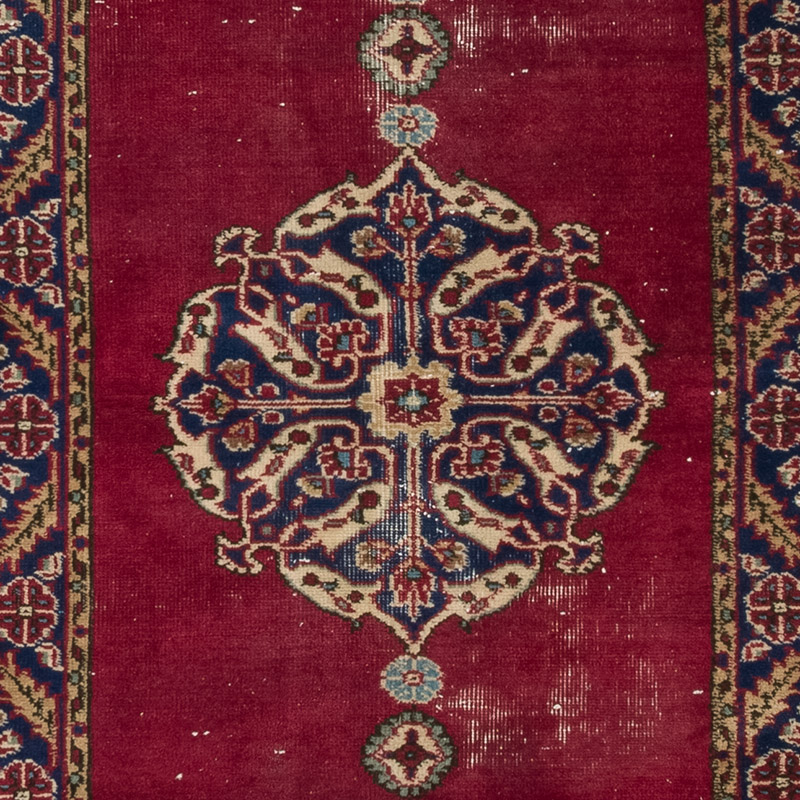 Pasillo Vintage Turco Anudado a Mano - 100 cm x 315 cm - K0084231