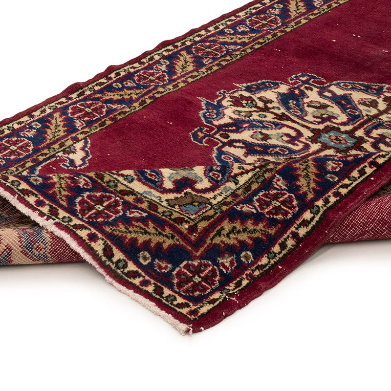 Pasillo Vintage Turco Anudado a Mano - 100 cm x 315 cm - K0084231