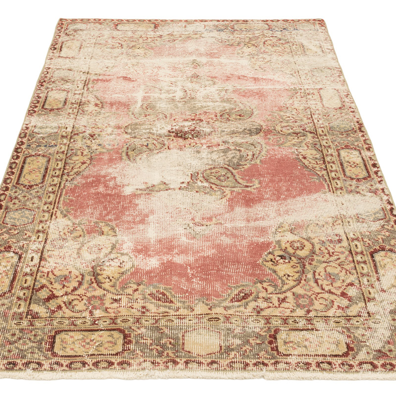 Alfombra Vintage Turca Anudada a Mano - 101 cm x 170 cm - K0084232