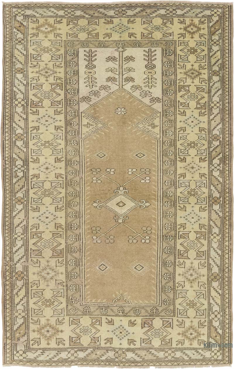 Vintage Turkish Hand-Knotted Rug - 4' 2" x 6' 6" (50" x 78") - K0084265