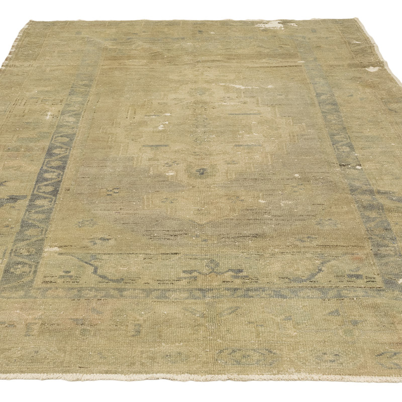 Alfombra Vintage Turca Anudada a Mano - 157 cm x 241 cm - K0084268