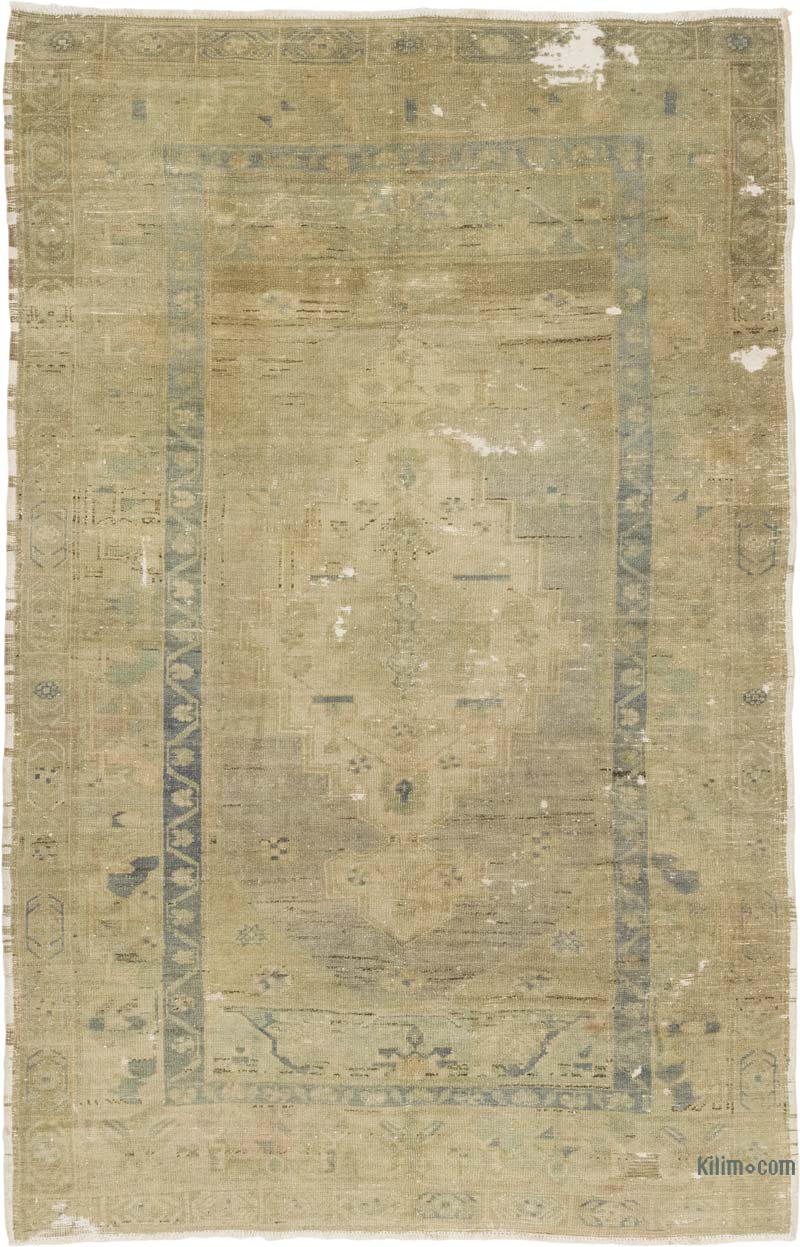 Alfombra Vintage Turca Anudada a Mano - 157 cm x 241 cm - K0084268