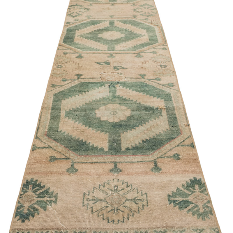 Vintage Turkish Hand-Knotted Runner - 2' 4" x 12' 3" (28" x 147") - K0084270