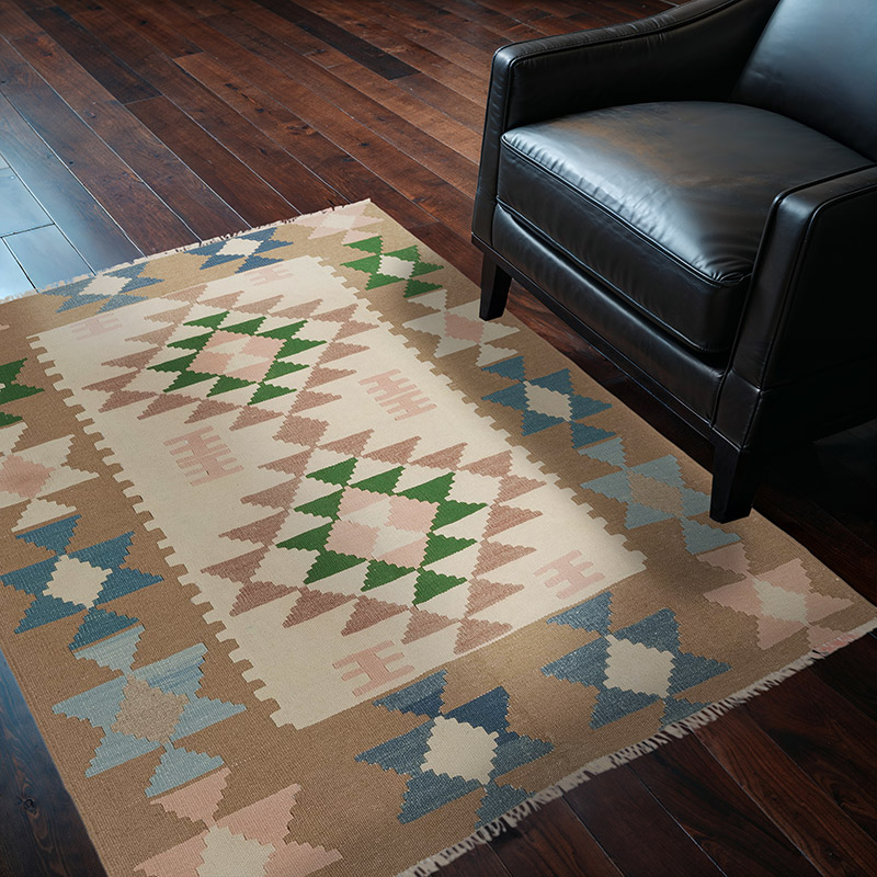 Alfombra Vintage Kilim Turca - 120 cm x 153 cm - K0084271