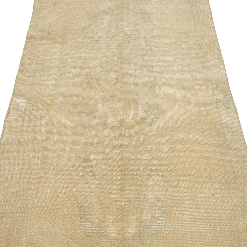 Pasillo Vintage Turco Anudado a Mano - 92 cm x 262 cm - K0084272