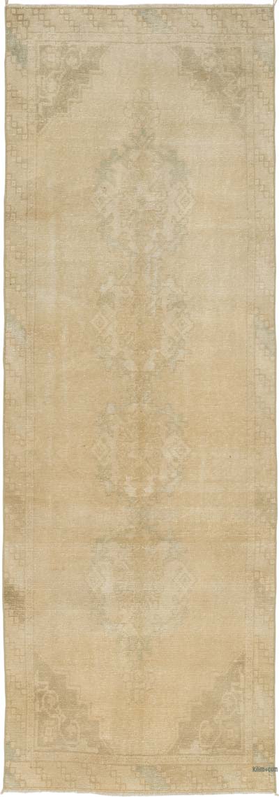 Vintage Turkish Hand-Knotted Runner - 3'  x 8' 7" (36" x 103")