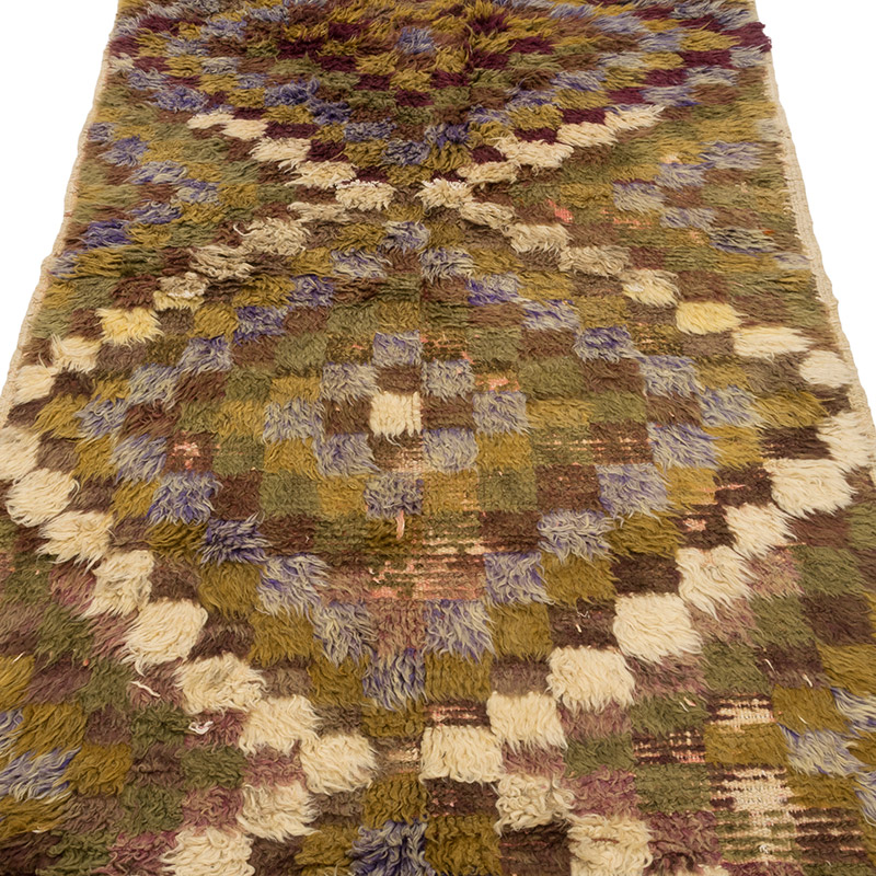 Vintage Anatolian Tulu Rug - 3' 11" x 8' 5" (47" x 101") - K0084273