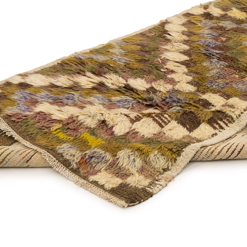 Vintage Anatolian Tulu Rug - 3' 11" x 8' 5" (47" x 101") - K0084273