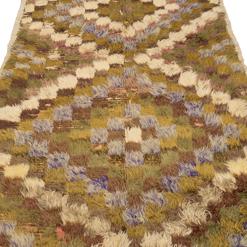 Vintage Anatolian Tulu Rug - 3' 11" x 8' 5" (47" x 101") - K0084273