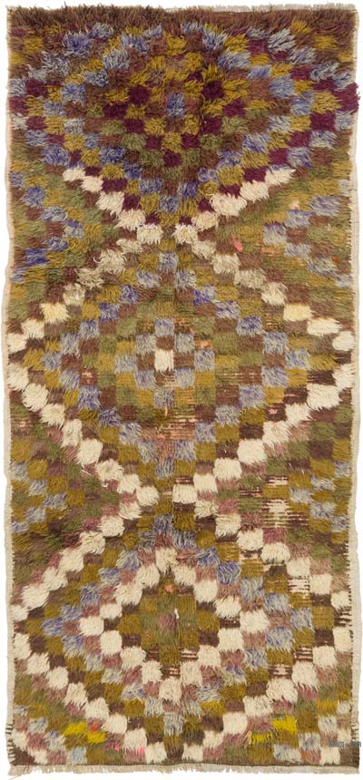 Vintage Anatolian Tulu Rug - 3' 11" x 8' 5" (47" x 101")