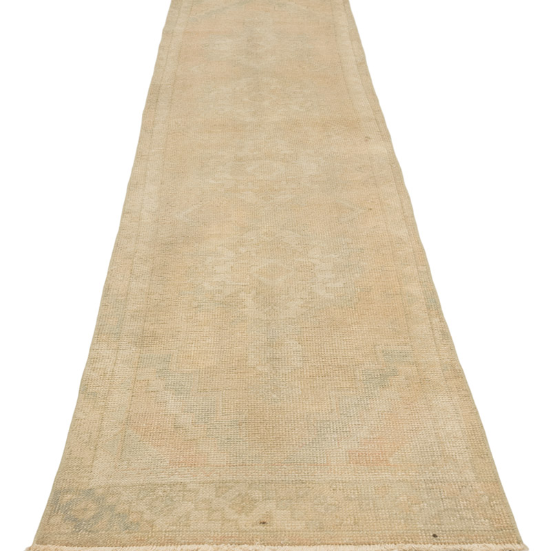 Vintage Turkish Hand-Knotted Runner - 2' 4" x 9' 6" (28" x 114") - K0084274