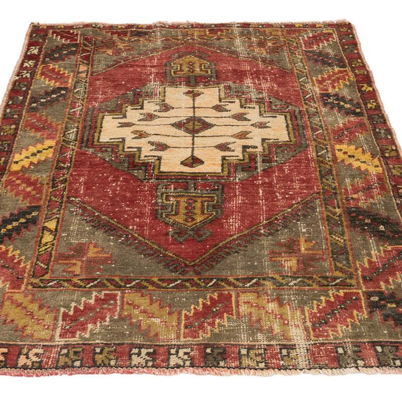Vintage Turkish Hand-Knotted Rug - 3' 3" x 4' 9" (39" x 57") - K0084276