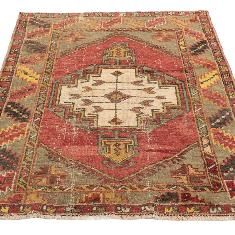 Vintage Turkish Hand-Knotted Rug - 3' 3" x 4' 9" (39" x 57") - K0084276