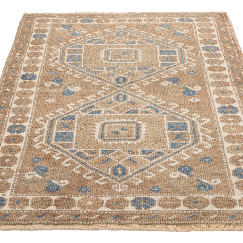 Alfombra Vintage Turca Anudada a Mano - 93 cm x 140 cm - K0084277