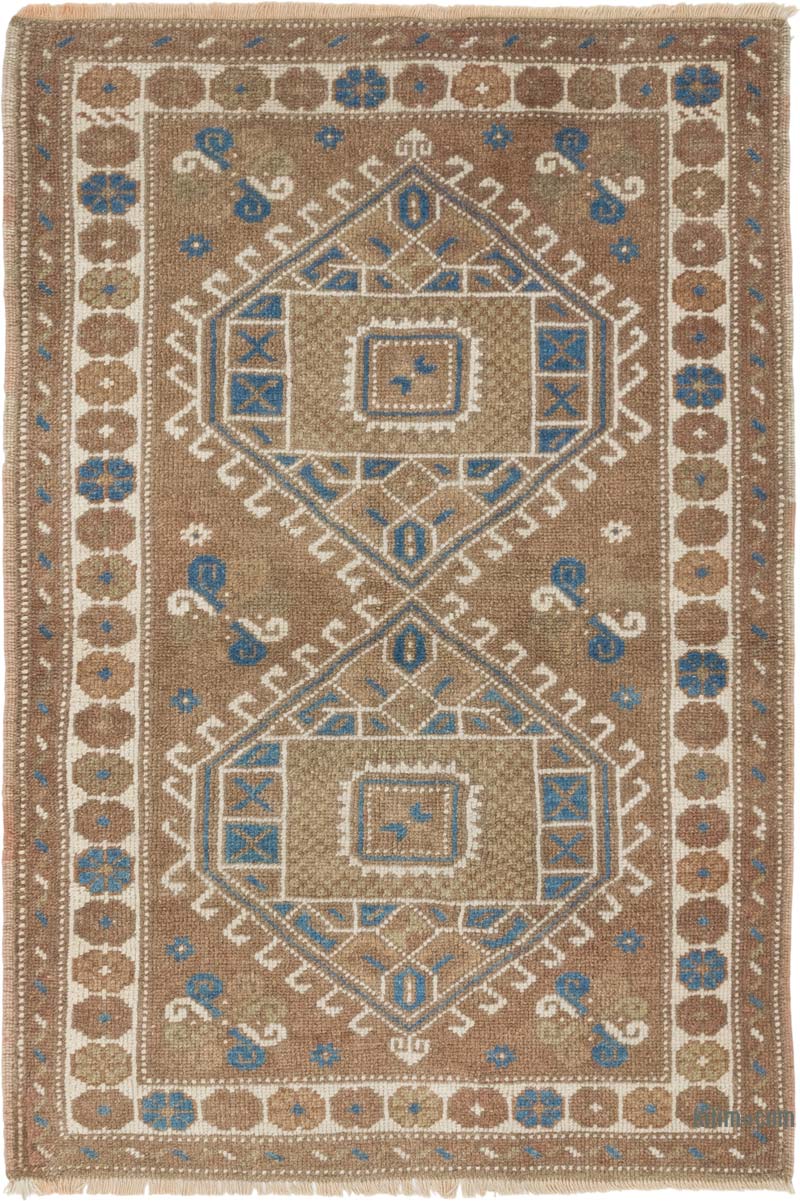 Alfombra Vintage Turca Anudada a Mano - 93 cm x 140 cm - K0084277