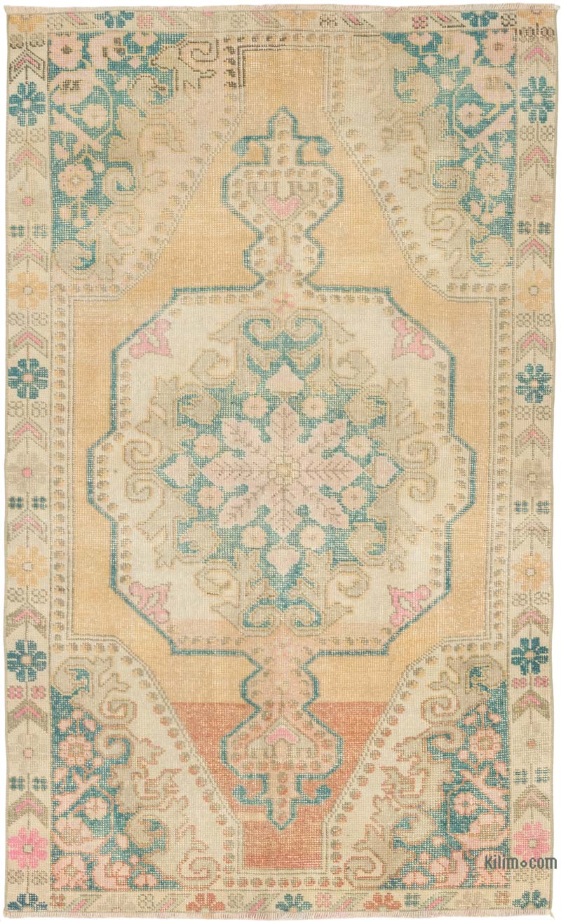 Vintage Turkish Hand-Knotted Rug - 4' 5" x 7' 1" (53" x 85") - K0084289