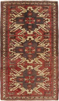 El Dokuma Vintage Hali - 111 cm x 184 cm