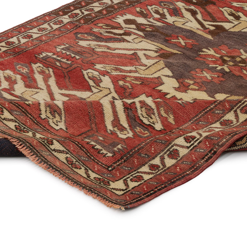 Alfombra Vintage Turca Anudada a Mano - 111 cm x 184 cm - K0084294