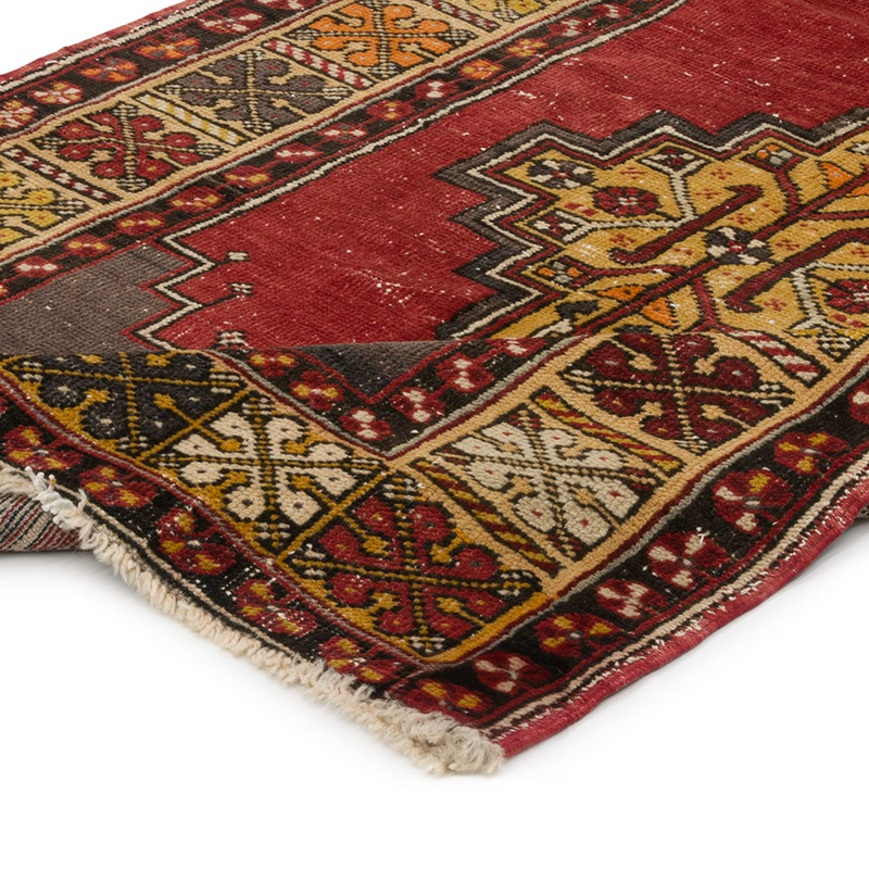 Vintage Turkish Hand-Knotted Rug - 3' 7" x 6' 5" (43" x 77") - K0084295