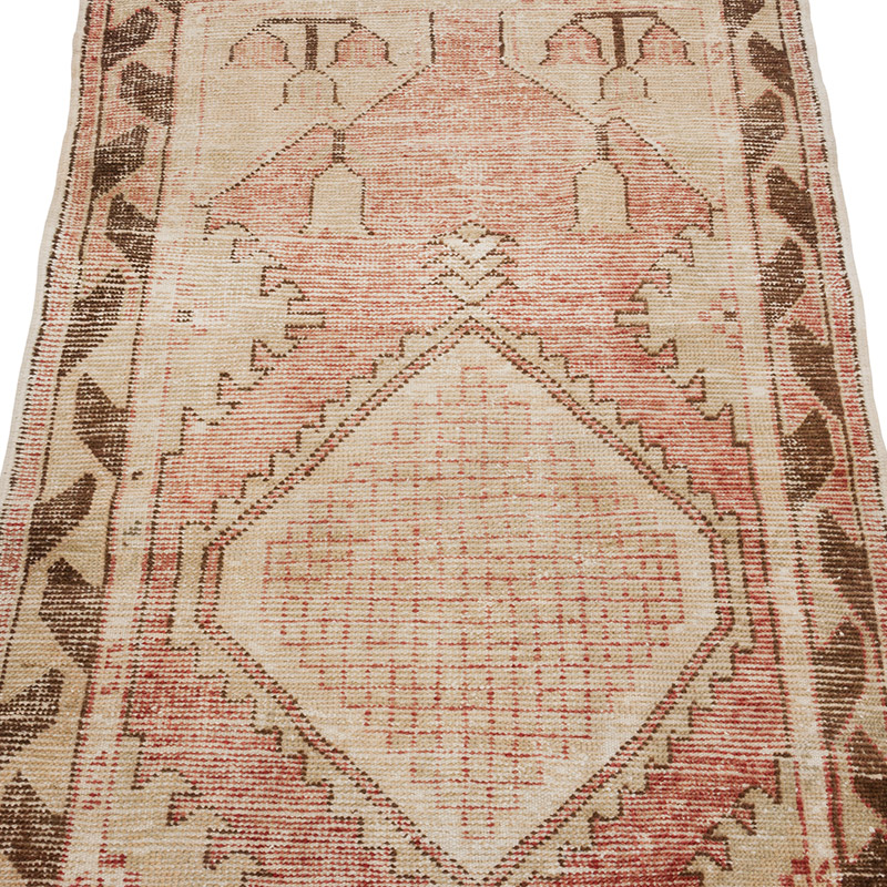 Alfombra Vintage Turca Anudada a Mano - 78 cm x 152 cm - K0084301