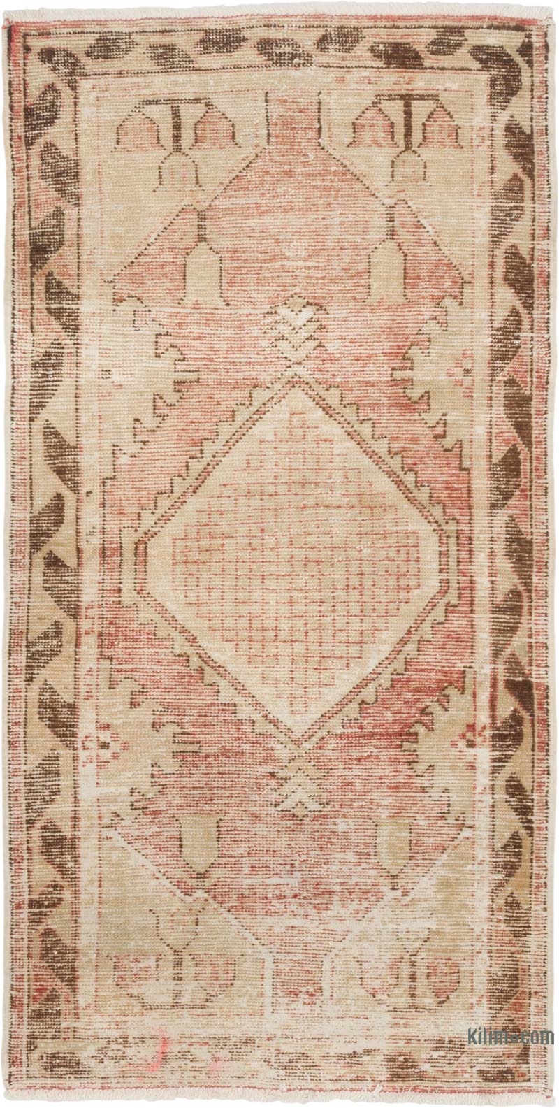 Alfombra Vintage Turca Anudada a Mano - 78 cm x 152 cm - K0084301