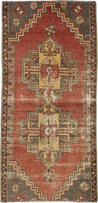 Alfombra Vintage Turca Anudada a Mano - 79 cm x 163 cm