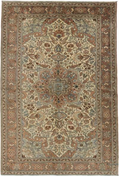Alfombra Vintage Turca Anudada a Mano - 153 cm x 226 cm