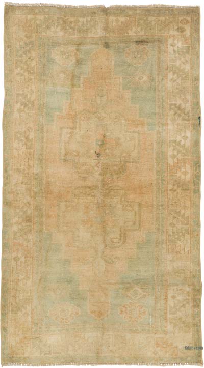 Alfombra Vintage Turca Anudada a Mano - 99 cm x 179 cm