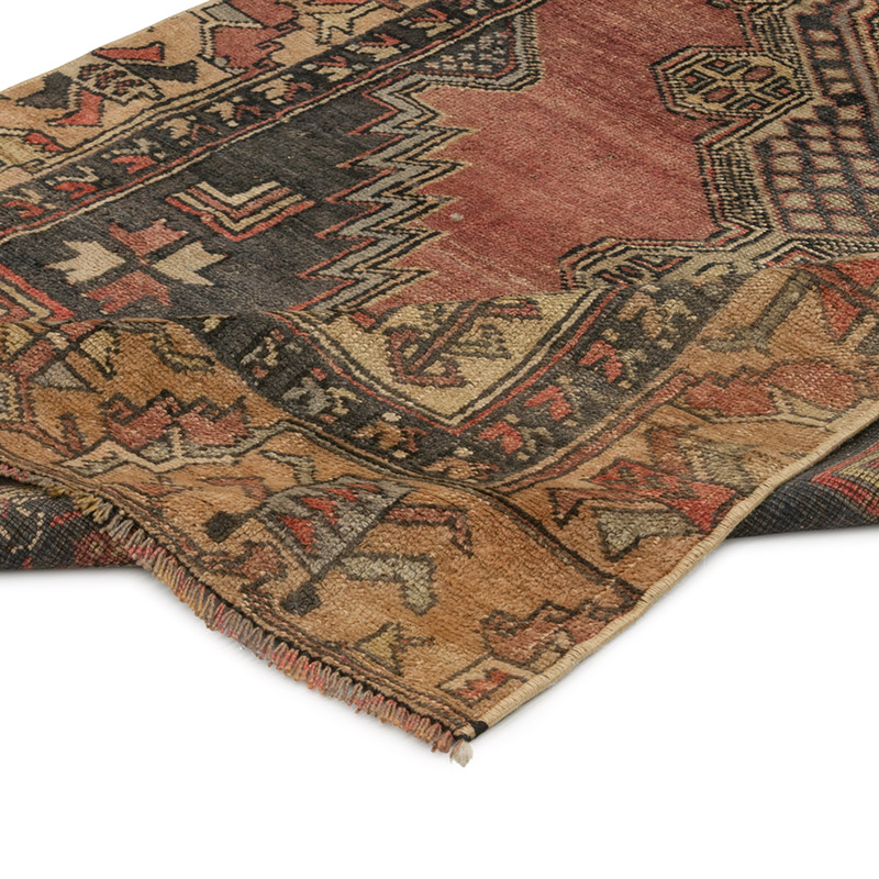 Vintage Turkish Hand-Knotted Rug - 3' 6" x 7' 1" (42" x 85") - K0084313