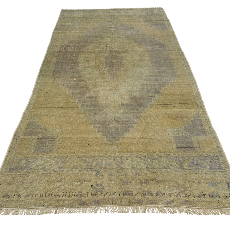 Vintage Turkish Hand-Knotted Rug - 3' 3" x 8' 7" (39" x 103") - K0084314