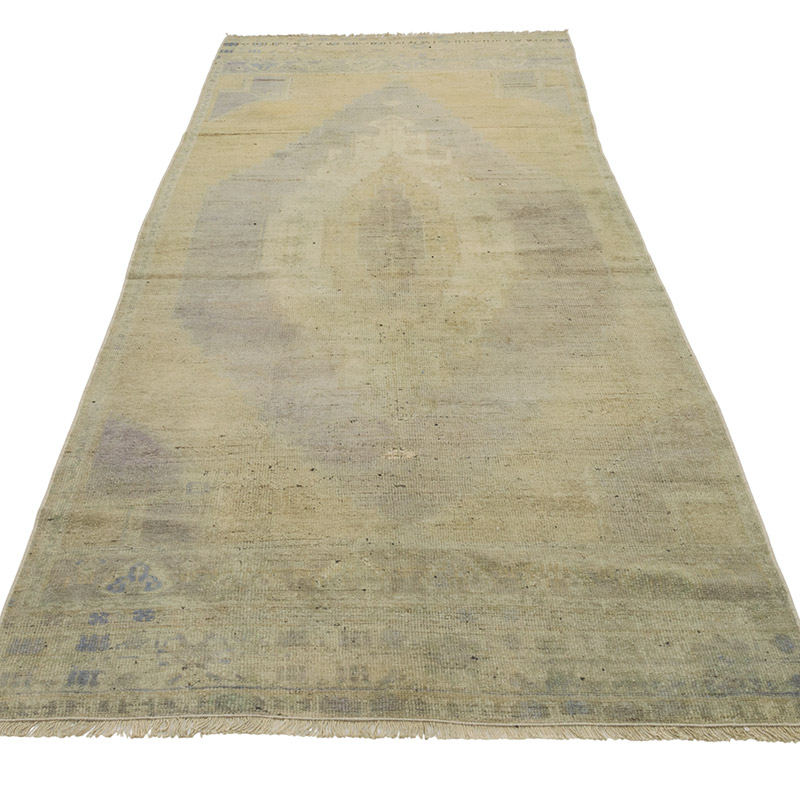 Vintage Turkish Hand-Knotted Rug - 3' 3" x 8' 7" (39" x 103") - K0084314