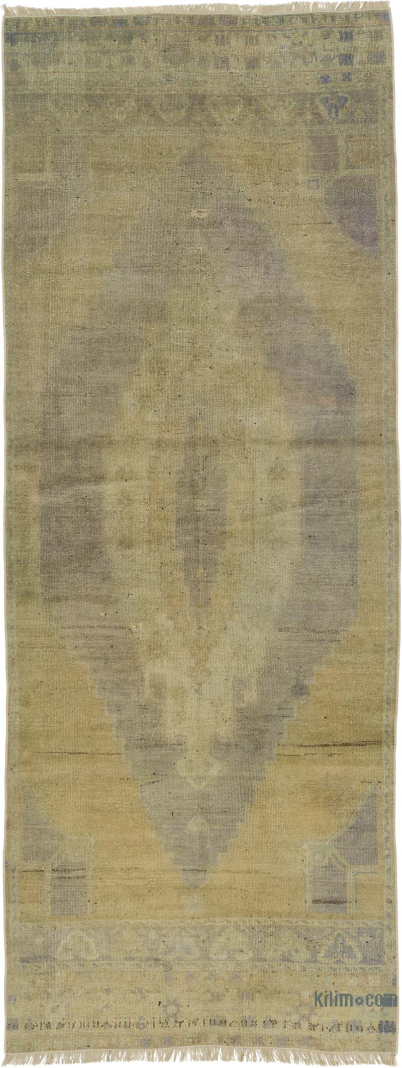 Vintage Turkish Hand-Knotted Rug - 3' 3" x 8' 7" (39" x 103") - K0084314
