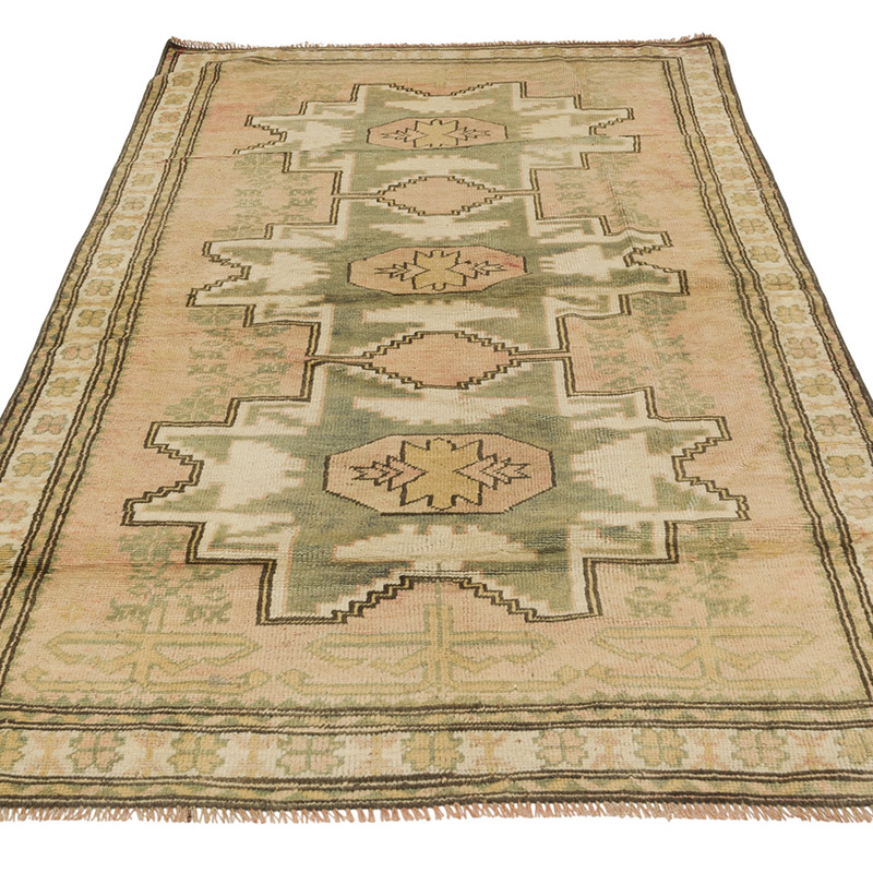 Vintage Turkish Hand-Knotted Rug - 3' 8" x 6' 6" (44" x 78") - K0084315