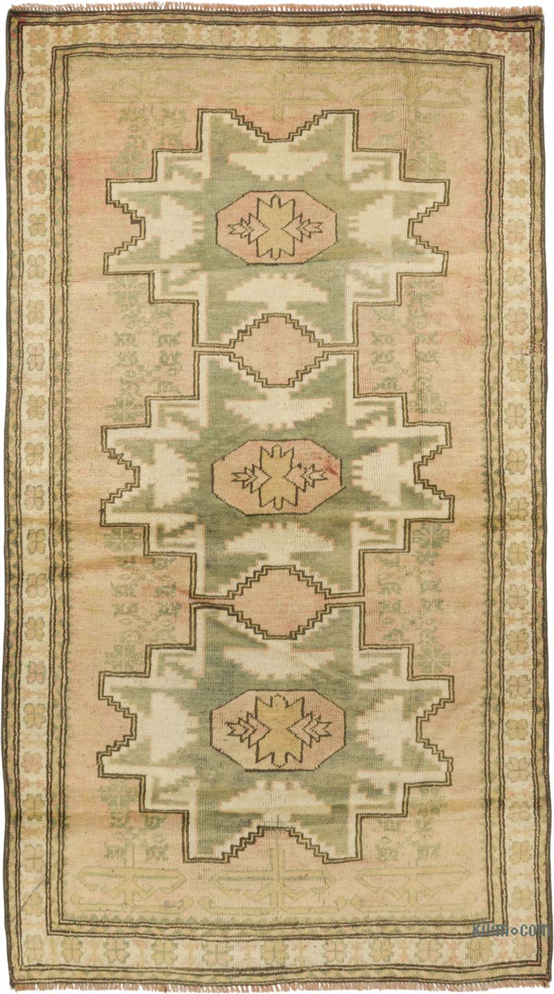Vintage Turkish Hand-Knotted Rug - 3' 8" x 6' 6" (44" x 78") - K0084315