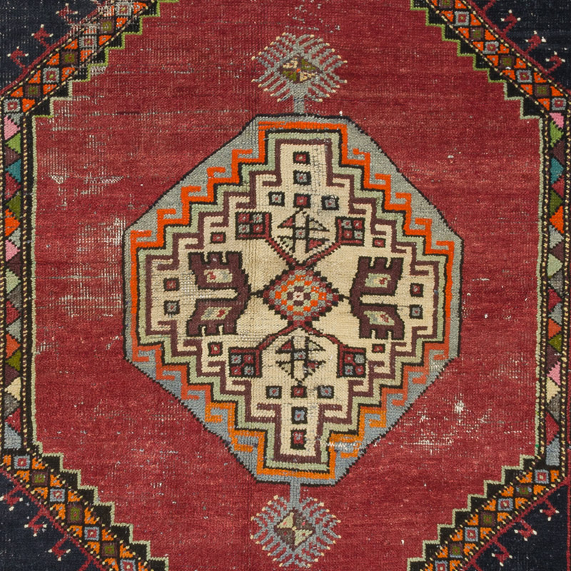 Vintage Turkish Hand-Knotted Rug - 4' 4" x 6' 8" (52" x 80") - K0084317