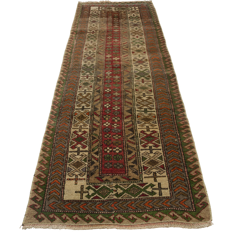 Alfombra Turca Vintage de pasillo - 69 cm x 244 cm - K0084325