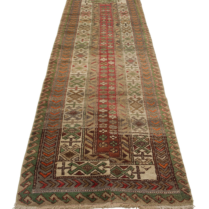 Alfombra Turca Vintage de pasillo - 69 cm x 244 cm - K0084325