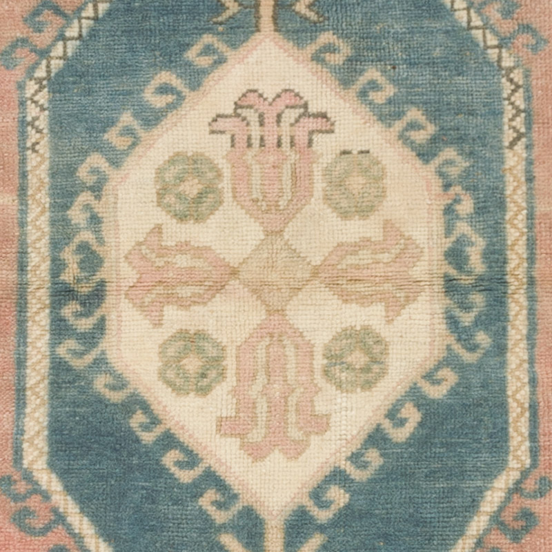 Alfombra Vintage Turca Anudada a Mano - 77 cm x 129 cm - K0084327