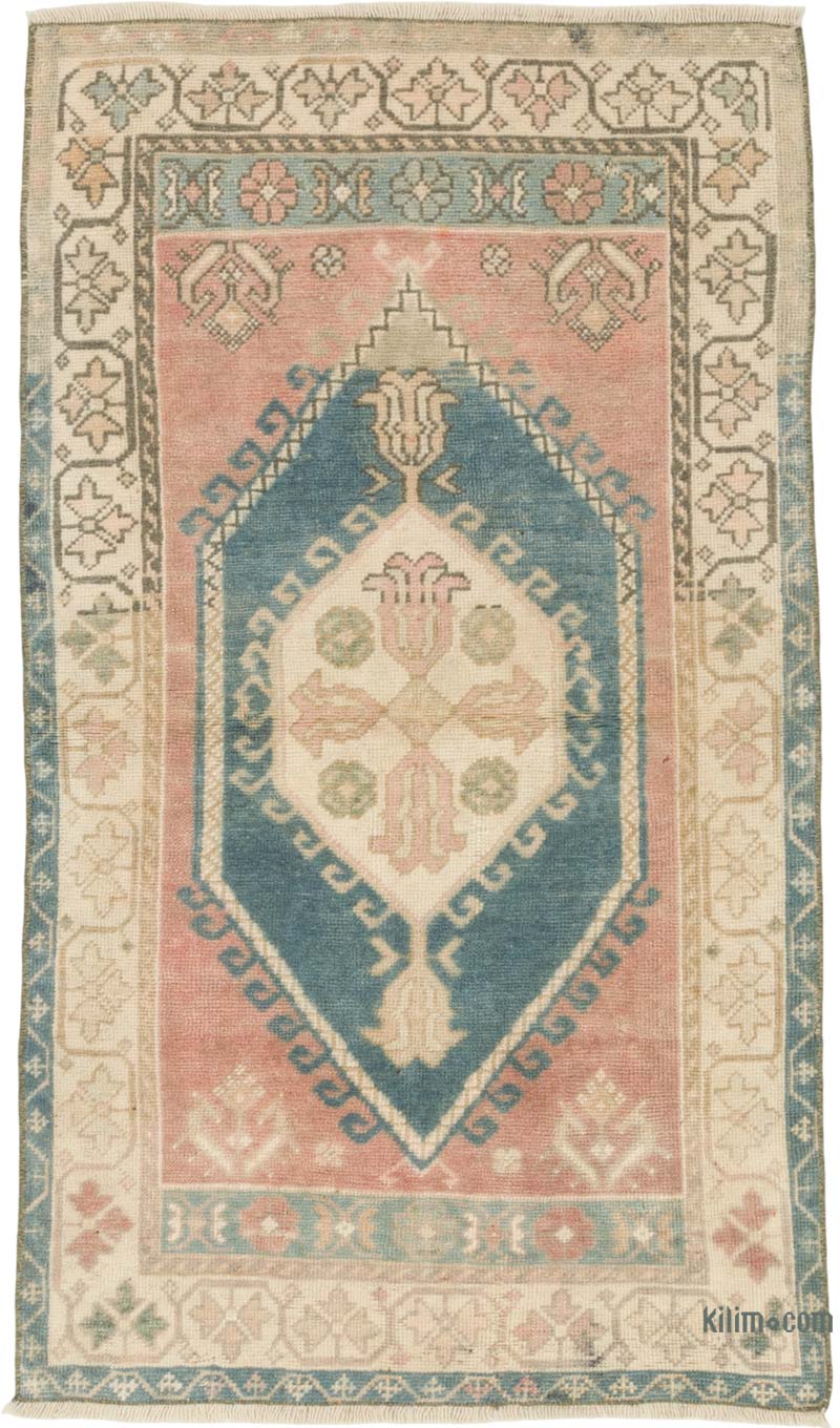 Alfombra Vintage Turca Anudada a Mano - 77 cm x 129 cm - K0084327