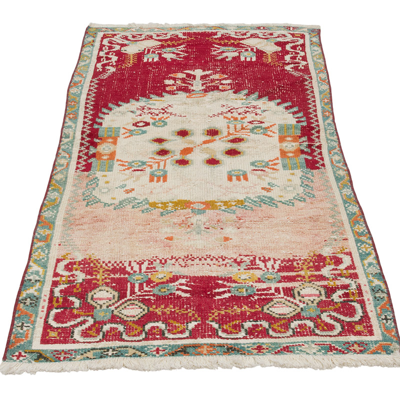 Vintage Turkish Hand-Knotted Rug - 2' 7" x 5' 1" (31" x 61") - K0084329