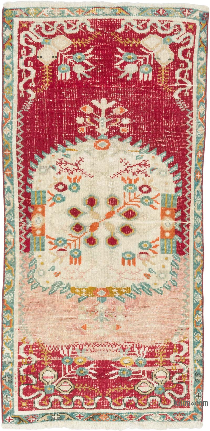 Vintage Turkish Hand-Knotted Rug - 2' 7" x 5' 1" (31" x 61") - K0084329