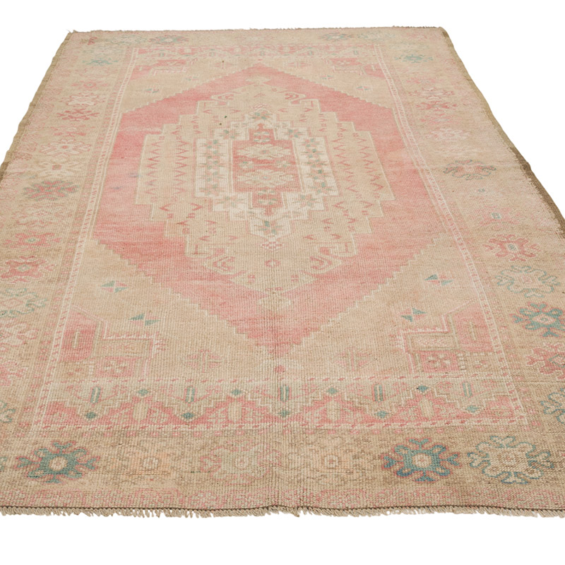 Alfombra Vintage Turca Anudada a Mano - 150 cm x 264 cm - K0084330